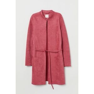 *SOLD* H&M Suede Coat - Pink